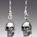 Silver Skull Earrings