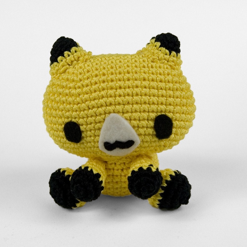 Yellow Amigurumi Fox