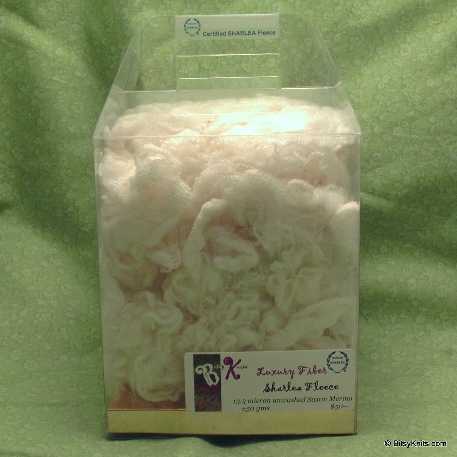 Sharlea Merino - Ultrafine Wool, 13.3 Micron, the ultimate luxury fiber 50 gm box