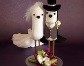 Wedding Cake Topper - Bird Cake Topper - Custom Made Bride and Groom Love Birds