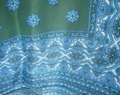 Vintage Scarf Paisley Scarf Sally Gee Silk Scarf
