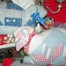 Two Late for Easter- Two Wonderful Old Quilted Bunnies, 14 x 8 PRICE REDUCED