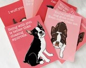 Boston Terrier Love Cards - Mini Eco-friendly Set of 8