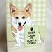 Keep Calm Corgi Greeting Card