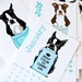 Boston Terrier Calendar 2012 - Eco-friendly Linen Stock - 2.5 x 4.25 inches