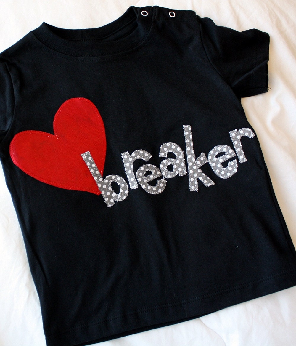 Your Little Heartbreaker 2012 Valentine's Shirt--available in short or long sleeves, tank and bodysuit styles