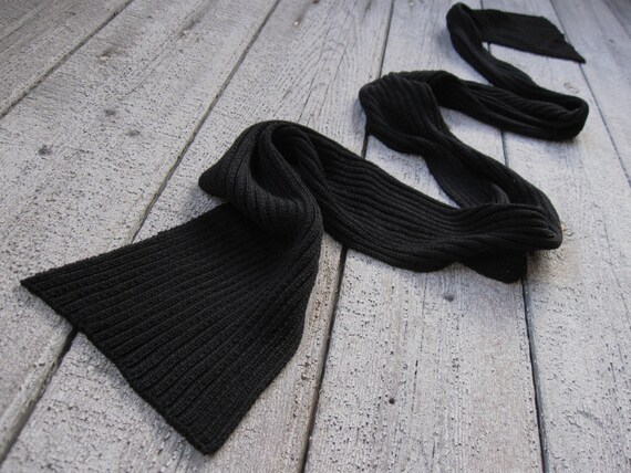 Black bamboo scarf