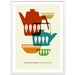 Cathrinholm poster print  Mid Century Modern kitchen art retro vintage home - Vintage Home Cathrineholm 1 - Large 50 x 70cm