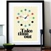 Mid Century Modern poster print George Nelson Eames retro vintage office clock kitchen art - Take Time Out - A3