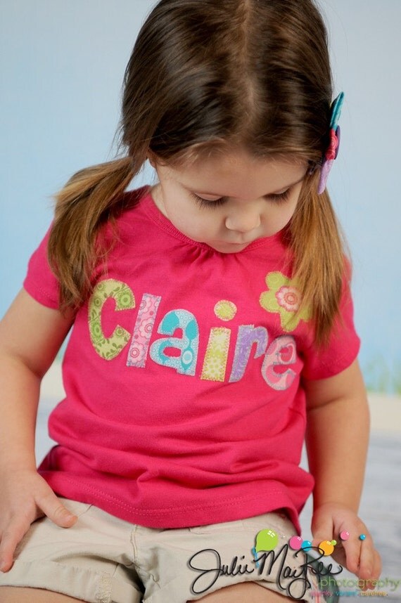 Name Shirt Girls shirt Personalized for Baby by aHouseintheWoods