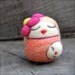 Needlefelted Blond Mama Egg with Child WOOLY Made to Order