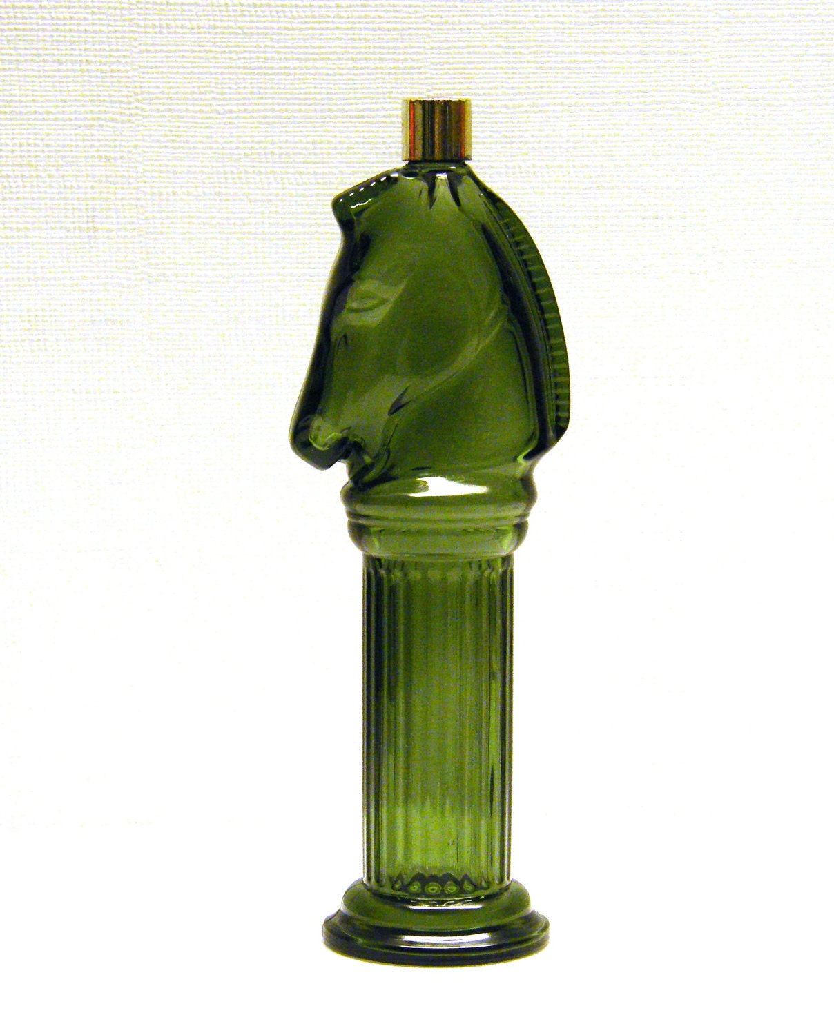 Vintage Pony Post Avon Cologne Bottle in dark green by OwlShop