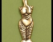 CUCUTENI SNAKE GODDESS- Pendant- Bronze