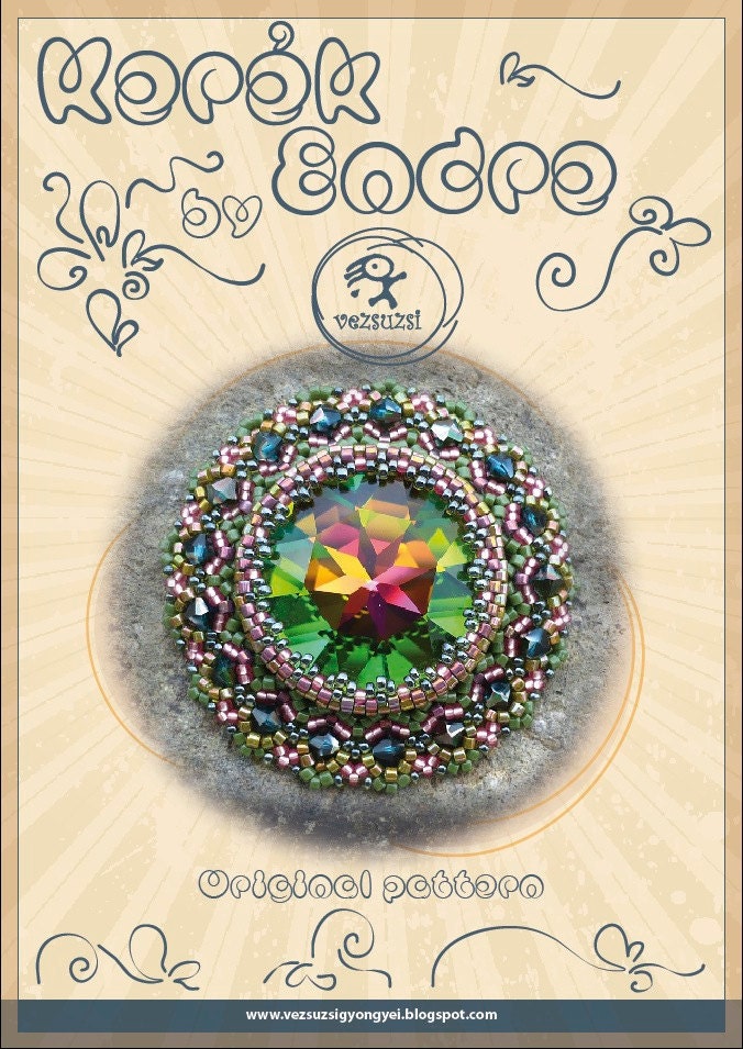 pendant tutorial / pattern Endre pendant...PDF instruction for personal use only