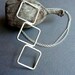 Necklace. Modern Contemporary Simple Sleek Elegant Design. Sterling Silver Jewelry. Handmade by Epheriell on Etsy. Honeycomb.