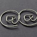 Earrings. Punctuation Collection. At Symbol. Twitter. Geek Style Modern Simple Sterling Silver. By Epheriell on Etsy.