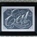 Eat, Hand Printed Letterpress poster