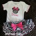 Sassy Pants Ruffle Diaper Cover Bodysuit or Shirt Appliqued Minnie Mouse Zebra and Hot Pink