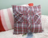 Awesome upcycled pillow for couch or bed