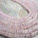 Rose Quartz Faceted Heishi FULL STRAND