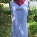 Linen Top,  ladies, Periwinkle, ready to ship