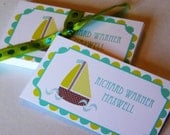 Scallop Calling Cards - gift enclosures
