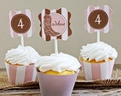 Cowgirl Personalized Cupcake Toppers