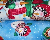 Save on Let it Snow Fabric Snow Men and Snow Ladies 2 Yard Combo Adorable New