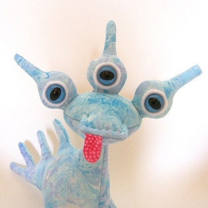SALE Aline, Adopt an Alien, OOAK Creature Toy with Birth Certificate