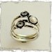 Sterling silver gemstones birthstones ring with pearl and zircons  - Guess.