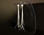 rubber dangle earrings, summer fashion, statement jewelry,