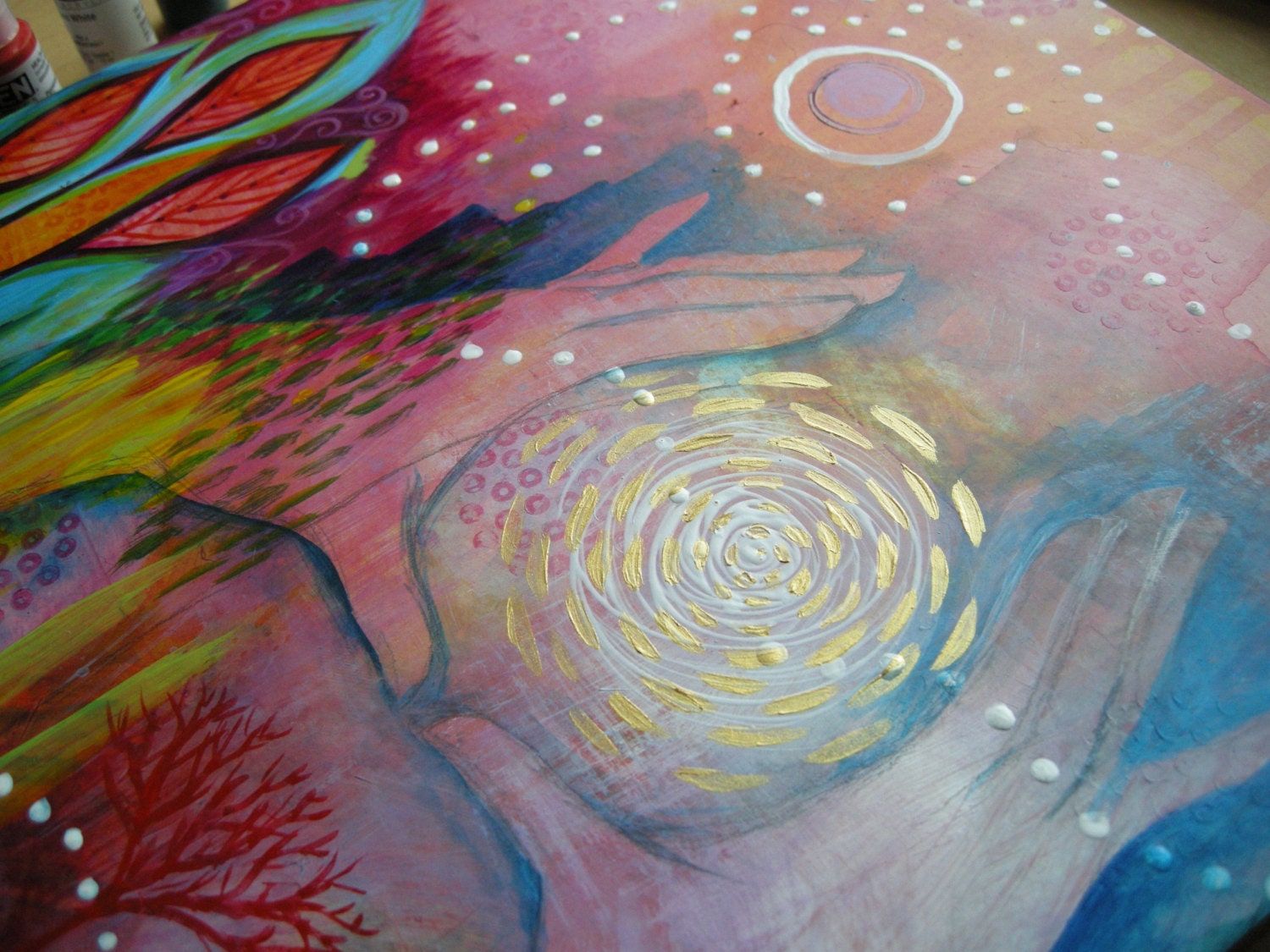 With Wonder - original painting