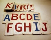 Sandpaper Letters Uppercase mounted on birch