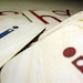 Lowercase Sandpaper Letters Spanish on birch wood