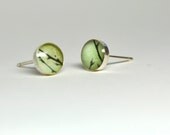 Olive Branch- Petite Photo Studs-Sterling Silver Earrings