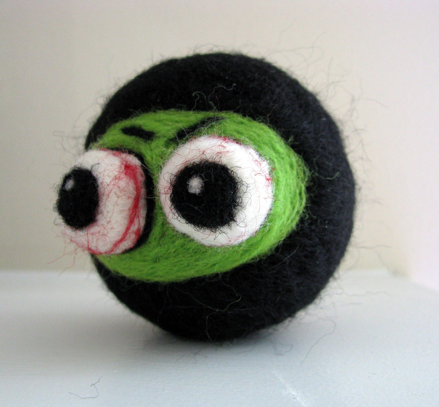 Needle Felted Zombie Ninja