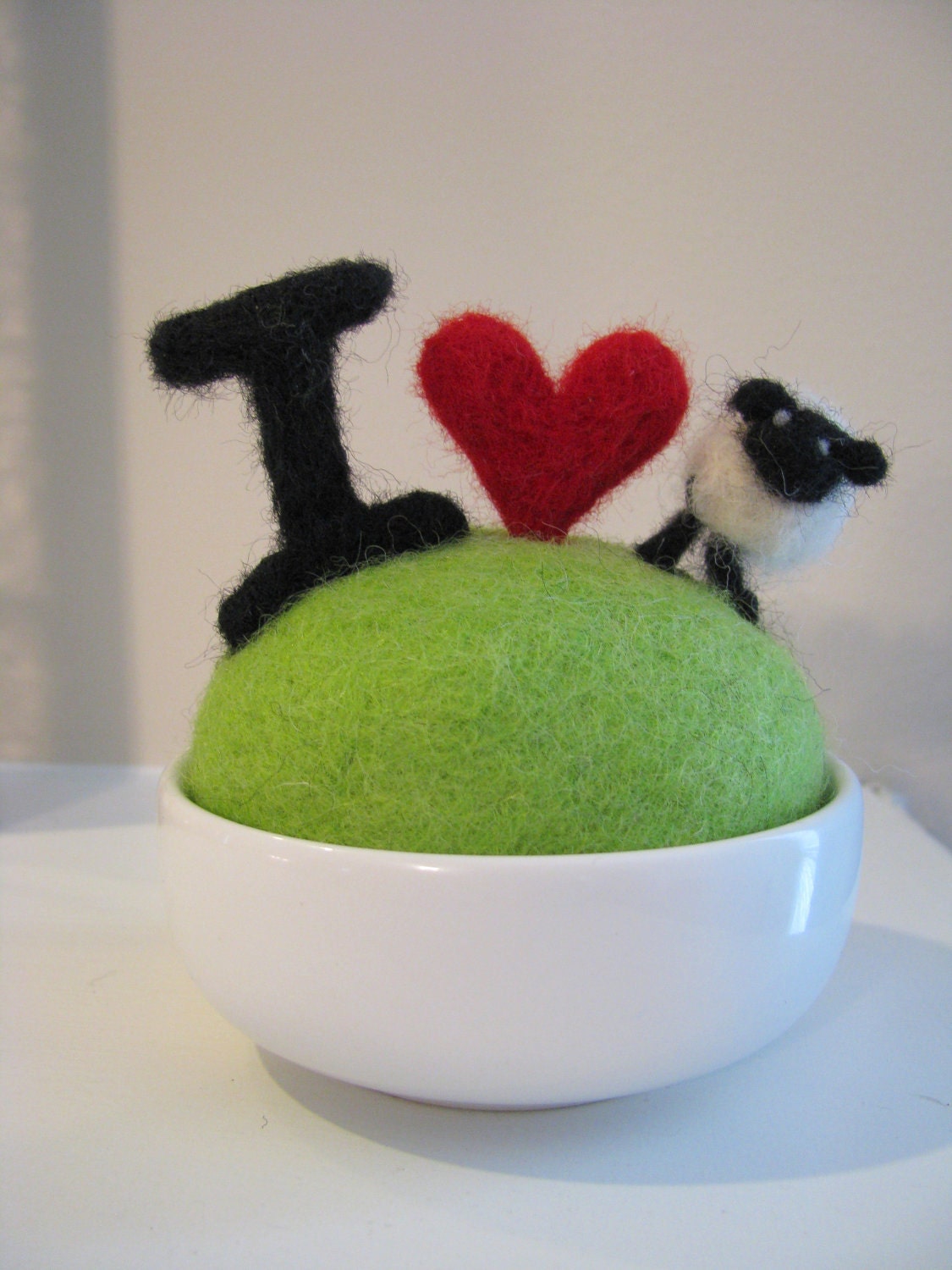 I Love Ewe - Made to Order Needle Felted Valentine
