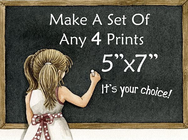Custom Order FOUR 5x7 Prints