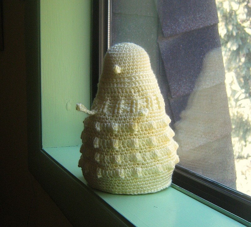 Dalek Plush Baby Toy from Doctor Who With Jingles - Yellow