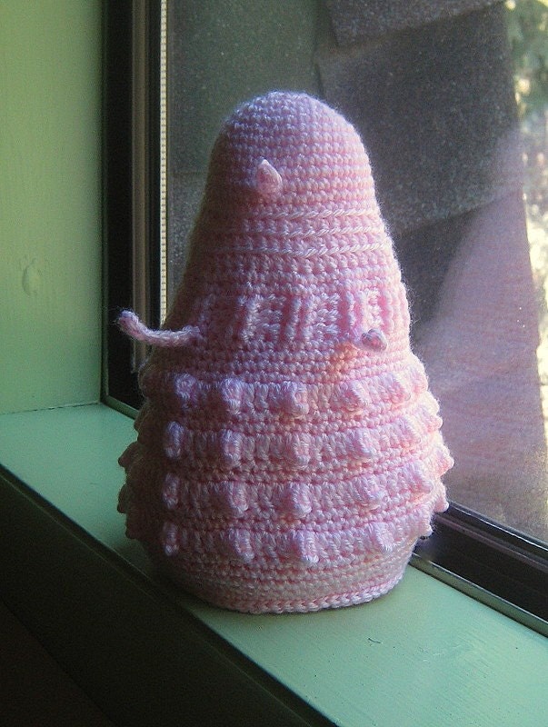 Dalek Plush Baby Toy from Doctor Who With Jingles - Pink