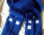 Doctor Who TARDIS Scarf With Pockets - Made to Order