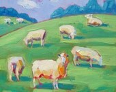 Sheep - Sheep Art - Sheep Print - Giclee Print