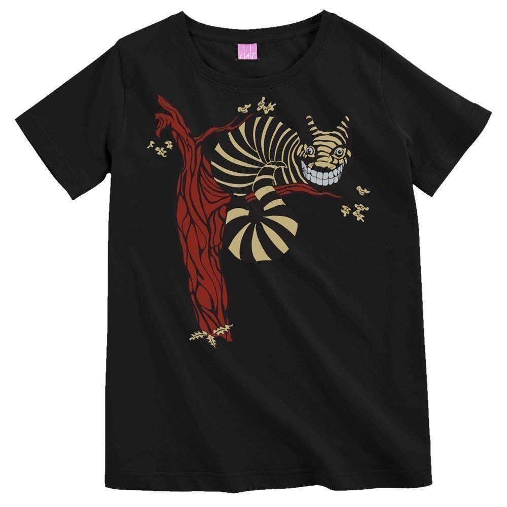 Cheshire Cat Tshirt Women's Wonderland Glow by banyantreeclothing