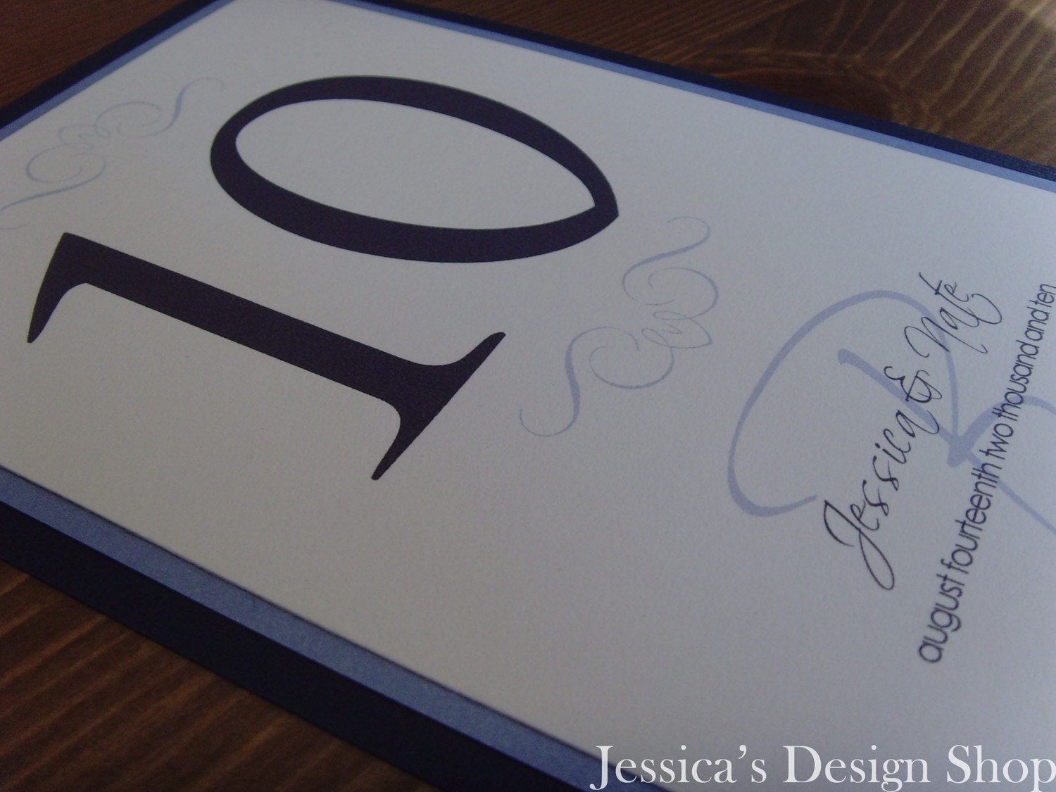 Monogram Table Numbers