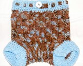 Diaper Cover Crochet Pattern - Cloth Diaper Wool Soaker Crochet Pattern PDF - One Size Fits Most - Birth to Potty