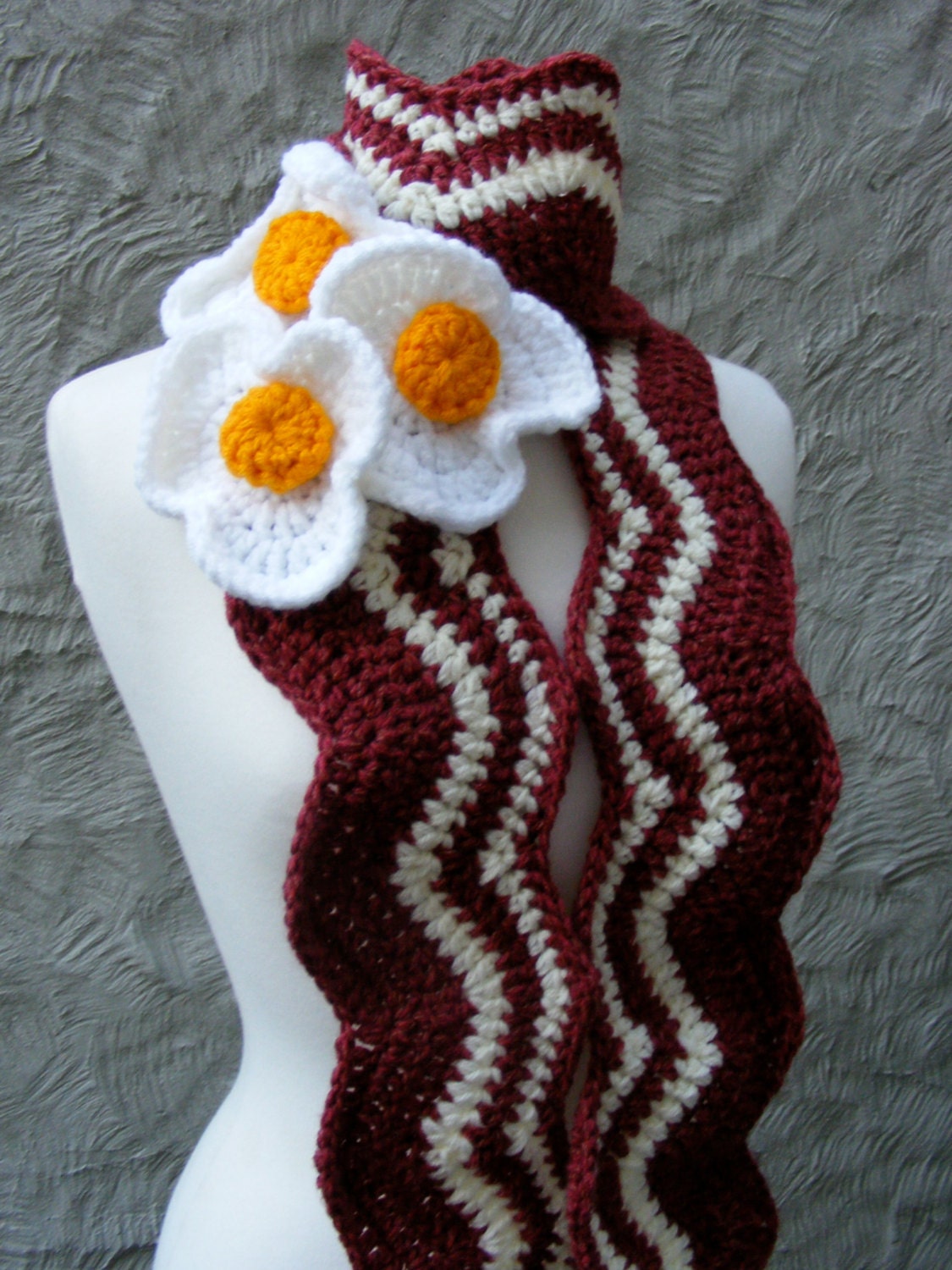 Bacon and Egg Scarf