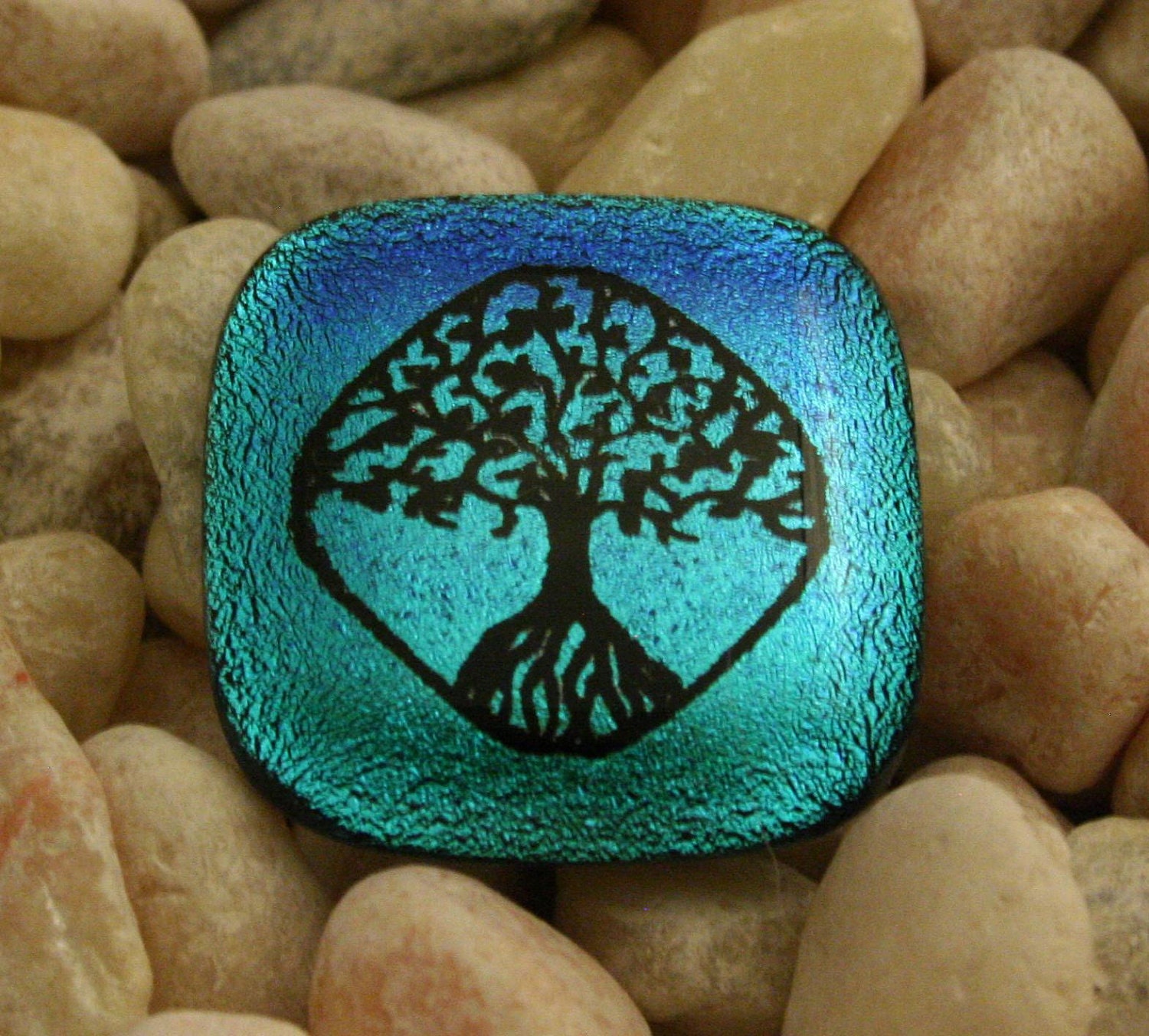 Cremation Jewelry Tree of Life Glass Pendant with ashes Remembrance for loved one or pet