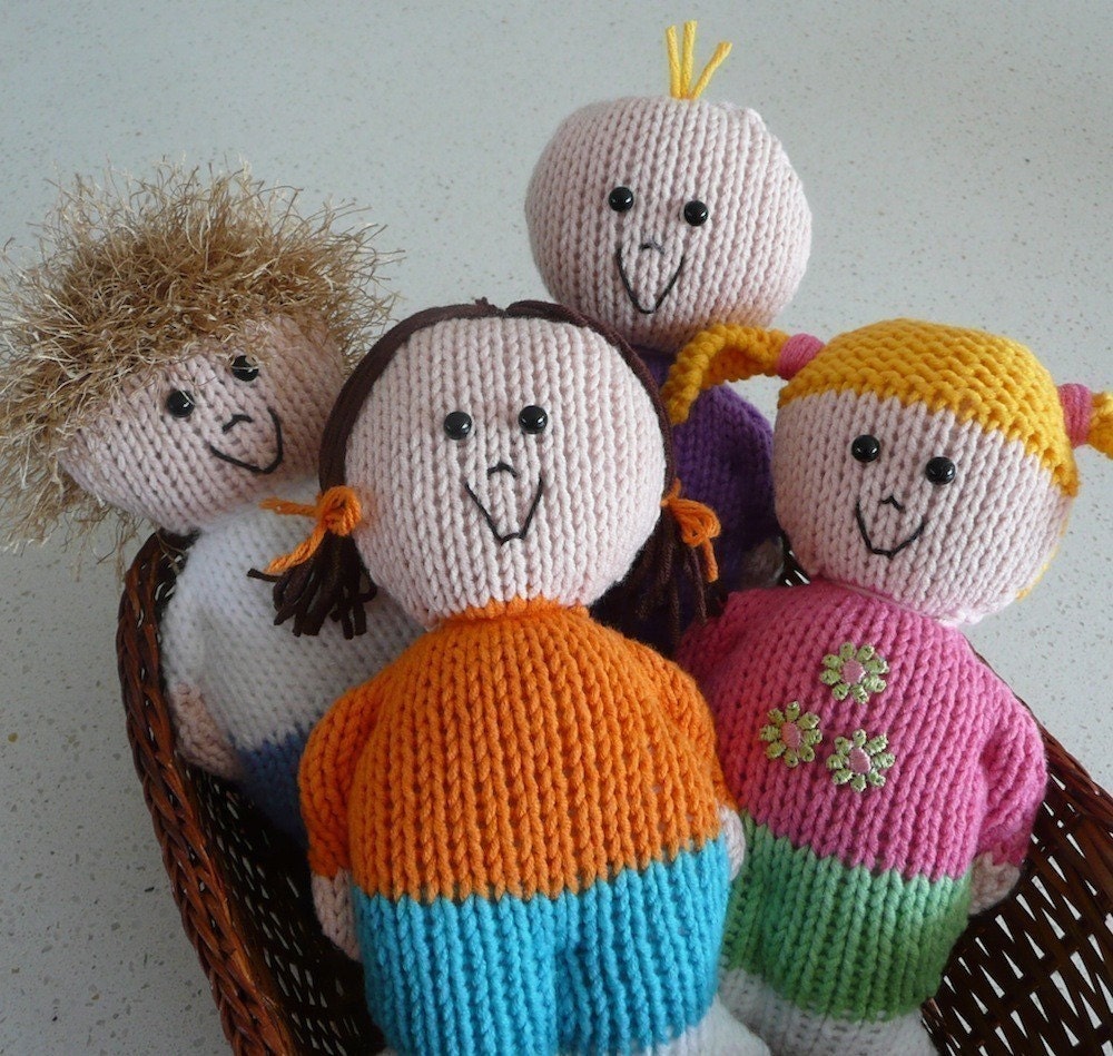 Chubbies - people - INSTANT DOWNLOAD PDF knitting pattern