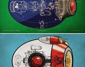Mega Man X Buster Schematic Set