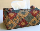 Ornate diamond design tissue box cover